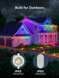Lepro E1 Ai Permanent Outdoor Lights 30M, Smart Eaves Lights, Waterproof, Rgb & Warm To Cool White, Works With Alexa, No Remote - thumbnail 3