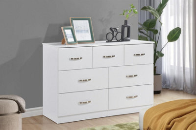 Swish Furniture Paddington 7 Drawer Chest Of Drawers Bedroom Furniture Storage Organisation Dresser - image 1
