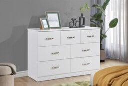 Swish Furniture Paddington 7 Drawer Chest Of Drawers Bedroom Furniture Storage Organisation Dresser - thumbnail 1