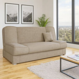 Gabi Grey Sofa Bed With Storage Comfortable 3 Seater Couch With Sleeping Function Orinoco22 - thumbnail 2