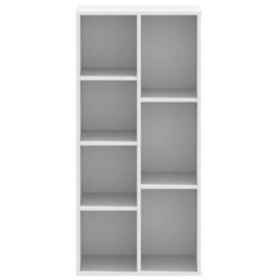 Berkfield Bookcase White 50X25X105 Cm Engineered Wood - thumbnail 4