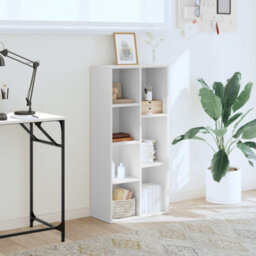 Berkfield Bookcase White 50X25X105 Cm Engineered Wood - thumbnail 3