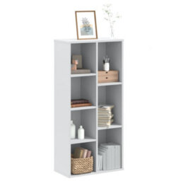 Berkfield Bookcase White 50X25X105 Cm Engineered Wood