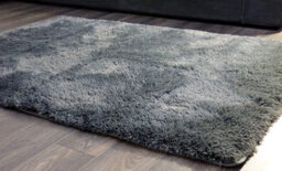 Shaggy Rug Super Soft Anti-Slip Machine Washable Carpet Mat Living Bedroom Bathroom Extra Dark Grey Charcoal 120 X 170 Cm. - thumbnail 3