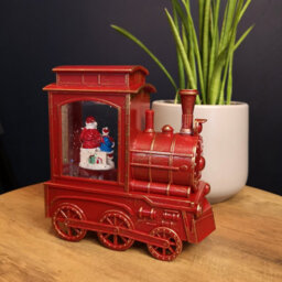 Samuel Alexander 17Cm Battery Operated Light Up Snowswirl All Aboard Christmas Decoration With Leds - thumbnail 7