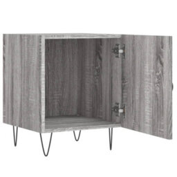 Berkfield Bedside Cabinet Grey Sonoma 40X40X50 Cm Engineered Wood - thumbnail 5