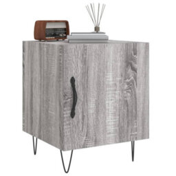 Berkfield Bedside Cabinet Grey Sonoma 40X40X50 Cm Engineered Wood - thumbnail 4