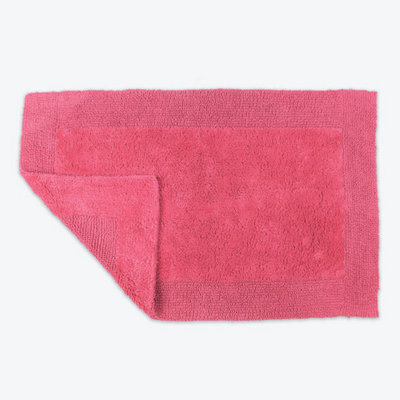 Allure Bath Fashions Elegance Reversible Heavyweight Bath Mat - Hot Pink - image 1