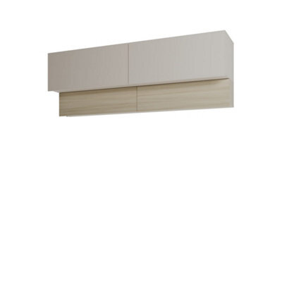 Arte Charlie Ch-17 Hanging Cabinet 213 Cm In Cashmere - Wide Wall-Mounted Storage With Optional Led - image 1