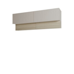 Arte Charlie Ch-17 Hanging Cabinet 213 Cm In Cashmere - Wide Wall-Mounted Storage With Optional Led - thumbnail 1