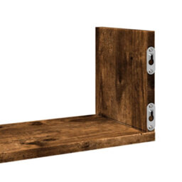 Berkfield Wall Shelves 3 Pcs Smoked Oak 58X18X18 Cm Engineered Wood - thumbnail 8