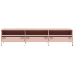 Berkfield Industrial Tv Cabinet Pink 202X39X43.5 Cm Cold-Rolled Steel - thumbnail 4