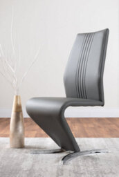 Furniturebox Uk Carson White Marble Effect Square Dining Table & 2 Grey Willow Chairs - thumbnail 9