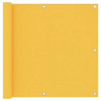 Berkfield Balcony Screen Yellow 90X400 Cm Oxford Fabric - image 1