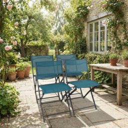 Vcm 4-Piece Garden Chair Folding Chair Sumila - thumbnail 4