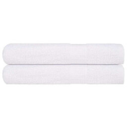 Berkfield Towels 2 Pcs White 100X200 Cm 360 Gsm 100% Cotton - thumbnail 1