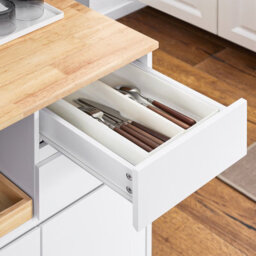 Sobuy Fkw123-Nw,trolley Kitchen Storage Trolley Mobile Cabinet With Rubber Wood Worktop,w72Xd42Xh84.5 - thumbnail 8