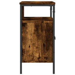 Berkfield Bathroom Sink Cabinet Smoked Oak 60X30X60 Cm Engineered Wood - thumbnail 7