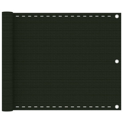 Berkfield Balcony Screen Dark Green 75X600 Cm Hdpe - image 1