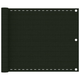 Berkfield Balcony Screen Dark Green 75X600 Cm Hdpe - thumbnail 1