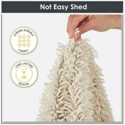 Cotton Bath Mat & Pedestal Set In Cream, 2-Piece, Super Absorbent & Machine Washable - thumbnail 7