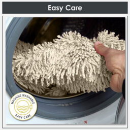 Cotton Bath Mat & Pedestal Set In Cream, 2-Piece, Super Absorbent & Machine Washable - thumbnail 8