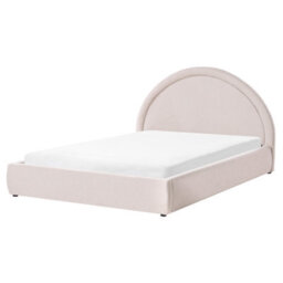 Beliani Ottoman Bed Fabric Mouzon 160 X 200 Cm (Eu King Size) Light Beige - thumbnail 5