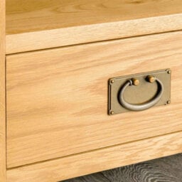 Surrey Oak 90Cm Small Tv Unit - Fully Assembled By Roseland Furniture - thumbnail 5