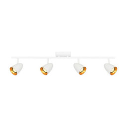 Luminosa Lighting Luminosa Tino Ceiling Spotlight Bar White, Gold 4Xgu10