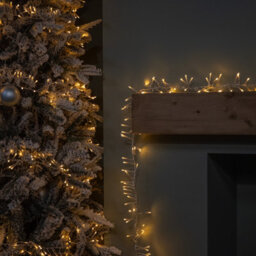 Samuel Alexander 9.3M 720 Led Christmas Cluster String Lights With Timer In Vintage Gold On Clear Cable - thumbnail 5