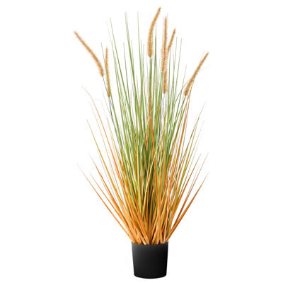 Beliani Artificial Plant Bristlegrass 90 Cm Green - image 1
