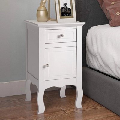 Tall Bedside Table Drawer Cabinet Small Side End Table Nightstand Storage Desks - image 1