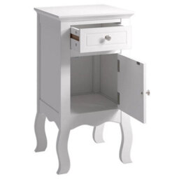 Tall Bedside Table Drawer Cabinet Small Side End Table Nightstand Storage Desks - thumbnail 6