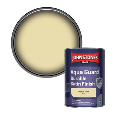 Johnstone's Trade Wood & Metal Aqua Guard Durable Satin Paint Treasure Chest (Ppg1108-3) 1L - image 1