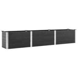 Berkfield Garden Raised Bed 300X50X54 Cm Wpc Grey - thumbnail 2