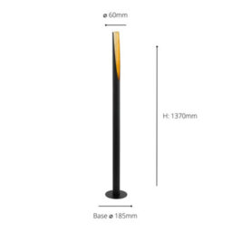 Eglo Barbotto Black Steel/gold Floor Lamp - thumbnail 4