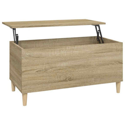 Berkfield Durable Coffee Table Sonoma Oak 90X44.5X45 Cm Engineered Wood - image 1