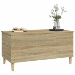 Berkfield Durable Coffee Table Sonoma Oak 90X44.5X45 Cm Engineered Wood - thumbnail 4