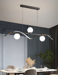Nordic Home Decor Chandeliers Pendant Lights Glass Ball Black - thumbnail 2
