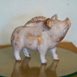 Flying Pig Resin Statue Farmyard Piglet Home Outdoor Ornament Decoration Piggy - thumbnail 4