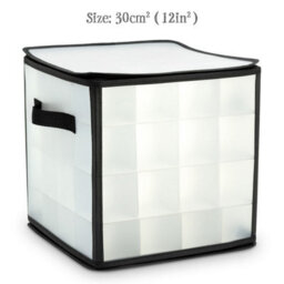 Ckb Ltd Christmas Bauble Decorations Storage Box With Compartments Clear - thumbnail 8