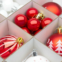 Ckb Ltd Christmas Bauble Decorations Storage Box With Compartments Clear - thumbnail 7