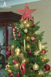 Christmas Tree World The 7Ft/210Cm Pre-Lit Ultra Slim Mixed Pine Tree - thumbnail 8