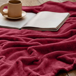Bedlooms Burgundy Blanket, Reversible & Lightweight Couch & Bed Throw Blanket, Super King 230X270Cm - thumbnail 6