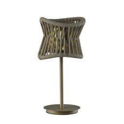 Luminosa Lighting Luminosa Polinesia 19Cm Table Lamp, 2W Led, 3000K, 170Lm, Ip44, Beige Oscu - thumbnail 1