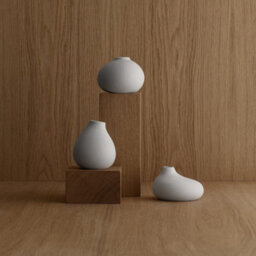 Blomus Nona Set Of 3 Porcelain Vases - Micro Chip - thumbnail 2