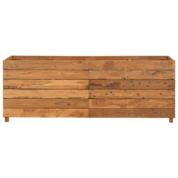 Berkfield Durable Raised Bed 150X40X55 Cm Recycled Teak And Steel - thumbnail 3