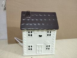 Ceramic House Table Lamp Cream Base With Brown Roof Soft Warm Light Energy Saving Energy Class A - thumbnail 8