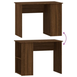 Berkfield Desk Brown Oak 100X55X75 Cm Engineered Wood - thumbnail 6