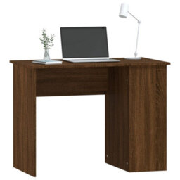 Berkfield Desk Brown Oak 100X55X75 Cm Engineered Wood - thumbnail 3